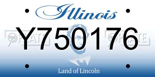 Y750176 Illinois License Plate