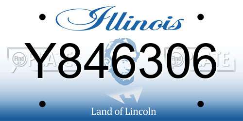 Y846306 Illinois License Plate