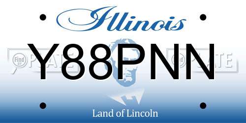 Y88PNN Illinois License Plate