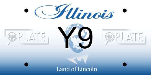 Y9 Illinois License Plate