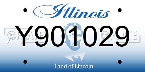Y901029 Illinois License Plate