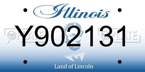 Y902131 Illinois License Plate