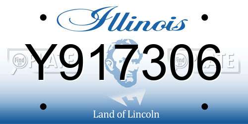 Y917306 Illinois License Plate
