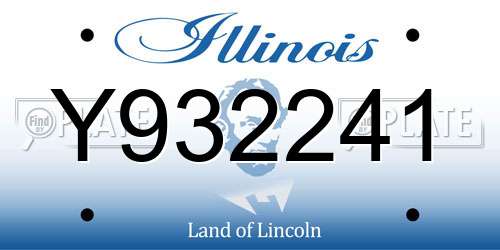 Y932241 Illinois License Plate