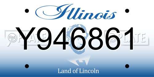 Y946861 Illinois License Plate