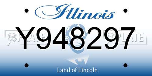 Y948297 Illinois License Plate