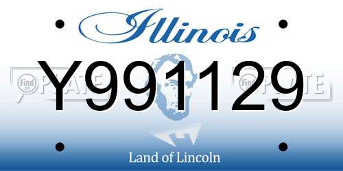 Y991129 Illinois License Plate