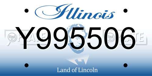 Y995506 Illinois License Plate