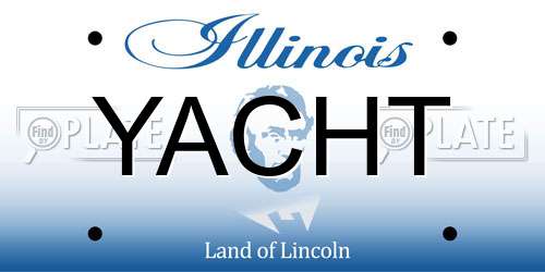 YACHT Illinois License Plate
