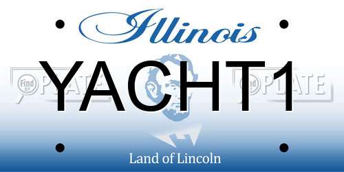 YACHT1 Illinois License Plate