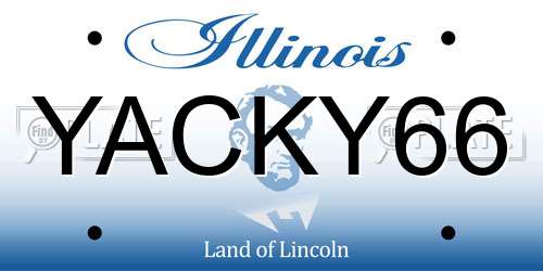 YACKY66 Illinois License Plate