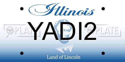 YADI2 Illinois License Plate
