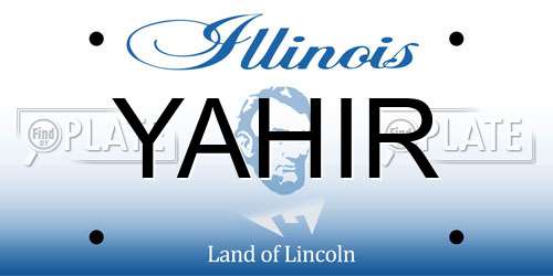 YAHIR Illinois License Plate