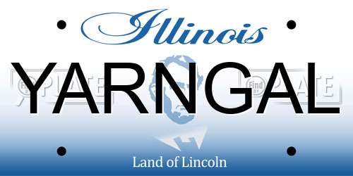 YARNGAL Illinois License Plate