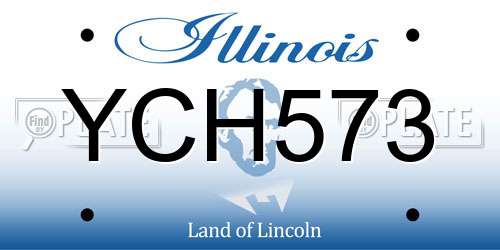 YCH573 Illinois License Plate