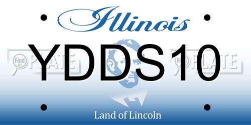 YDDS10 Illinois License Plate