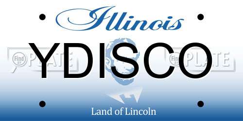 YDISCO Illinois License Plate