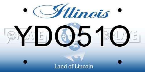 YDO51O Illinois License Plate