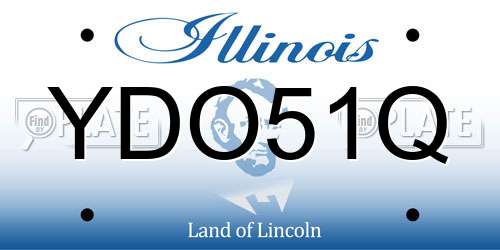 YDO51Q Illinois License Plate