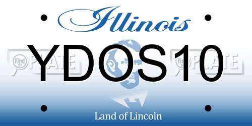 YDOS10 Illinois License Plate