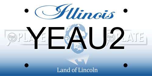 YEAU2 Illinois License Plate