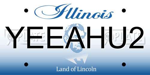 YEEAHU2 Illinois License Plate