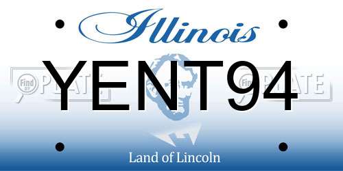 YENT94 Illinois License Plate