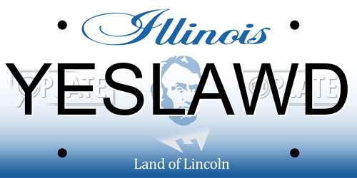 YESLAWD Illinois License Plate
