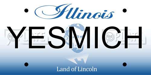 YESMICH Illinois License Plate