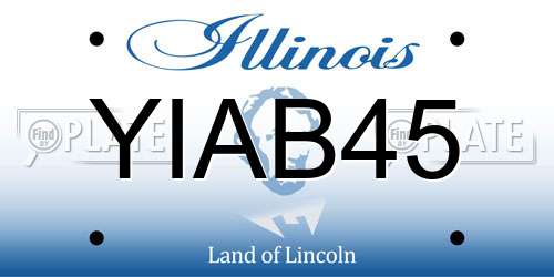 YIAB45 Illinois License Plate