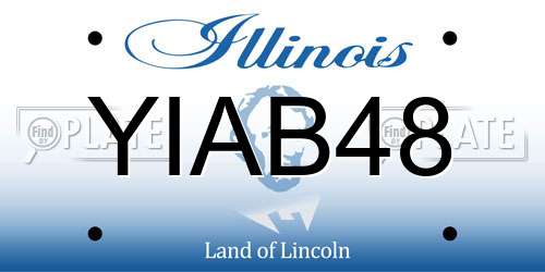YIAB48 Illinois License Plate