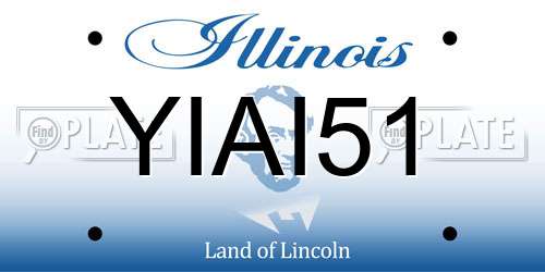YIAI51 Illinois License Plate