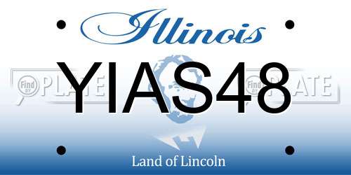 YIAS48 Illinois License Plate