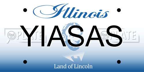 YIASAS Illinois License Plate