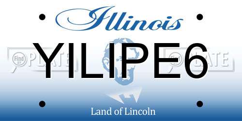YILIPE6 Illinois License Plate