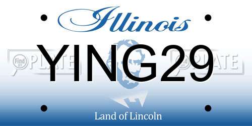 YING29 Illinois License Plate