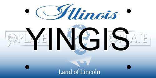 YINGIS Illinois License Plate