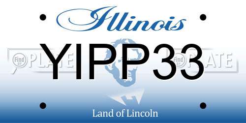 YIPP33 Illinois License Plate
