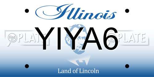 YIYA6 Illinois License Plate