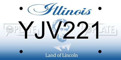 YJV221 Illinois License Plate