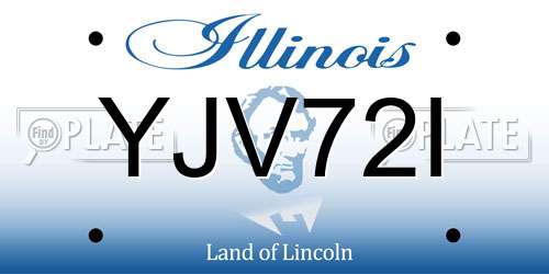 YJV72I Illinois License Plate