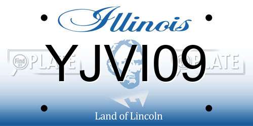 YJVI09 Illinois License Plate