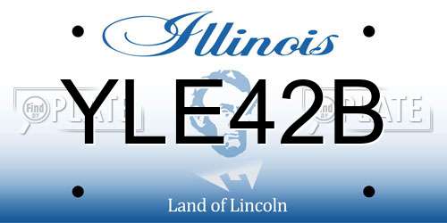 YLE42B Illinois License Plate