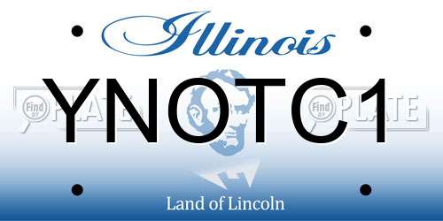 YNOTC1 Illinois License Plate