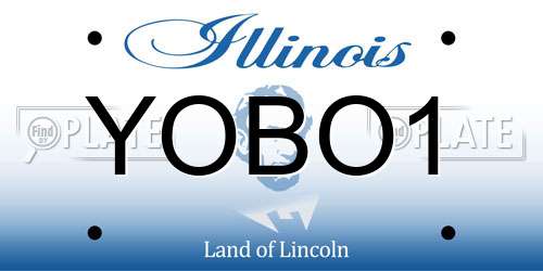 YOBO1 Illinois License Plate