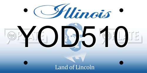 YOD510 Illinois License Plate