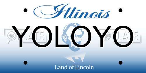 YOLOYO Illinois License Plate
