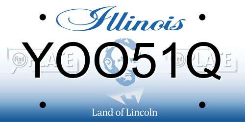 YOO51Q Illinois License Plate