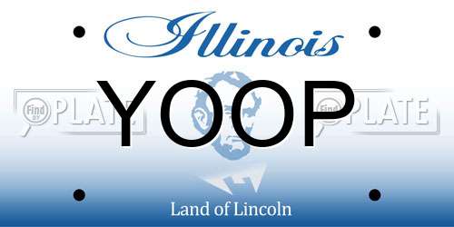YOOP Illinois License Plate