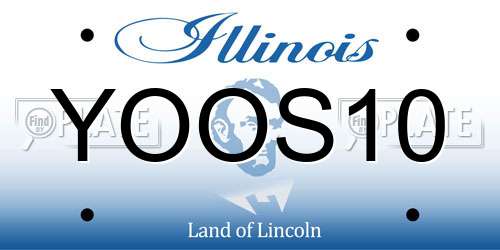 YOOS10 Illinois License Plate